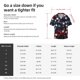 thumbnail image 5 of Fotbe Red Blue White Stars Camisa Estampada de Manga Corta para Hombre, Casual de Verano, Estilo Playero, Sin Arrugas-3X-Large, 5 of 5