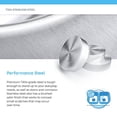 thumbnail image 5 of Polaris 3322S 90 Degree Single Bowl Rectangular Stainless Steel Sink, 5 of 5