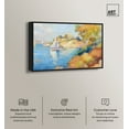 thumbnail image 2 of Sail Off In The Morning Impressionism Wall Art /Monet And Van Gogh Inspired Art Canvas Wall Art by Art Remedy, Black Floater Frame, 16" x 11", 2 of 7