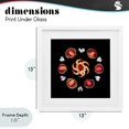thumbnail image 4 of Stupell Industries Modern Seashells & Tulips Symmetry White Framed Print Under Glass, 13 x 13, by Beth Adoette, 4 of 8