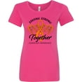 thumbnail image 3 of Inktastic Leukemia Awareness Staying Strong Together and Orange Ribbon Women's T-Shirt, 3 of 5