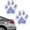 Blue and White, variant on Crystal Car Stickers Bling Rhinestone Paw Decals Waterproof Sticker Decal