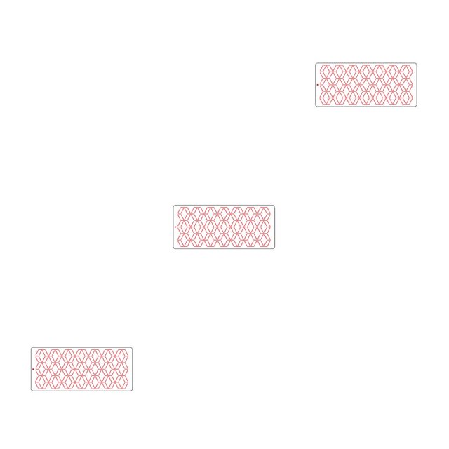 Moyic Cake Edge Decoration Fondant Plastic Stencil Mold DIY Printing Cookie Pastry Sieve Icing Border Home Template Cupcake Sugar Type4 NO4