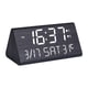 thumbnail image 1 of Reloj despertador digital con decoración de madera, visualización de temperatura y fecha, reloj electrónico para Negro, 1 of 9