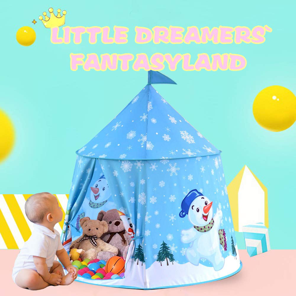 Little Chick Snowman Little Chick Kids Play Easy Assemble Indian Lion Owl Camping Tent Outdoor/Indoor Play House 