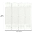 thumbnail image 3 of HOMCOM 5.6ft Folding Room Divider, Freestanding Privacy Screen for Bedroom, 3 of 10