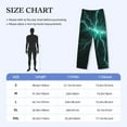 thumbnail image 2 of Cauagu Green Lightning Flash Mens Pajama Pants Sleep & Lounge Pants,PJ Bottoms with Pockets-Large, 2 of 7