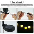 thumbnail image 4 of 2pcs Firefly Light Garden Solar Led Lights Decor Sparkling Stake Crystal, 4 of 5