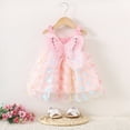 thumbnail image 2 of UAYOTSE Baby Girls Summer Sleeveless Dress Kid Princess Flower Beach Butterfly Sundress,Sizes 2-3 Years, 2 of 6