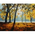 thumbnail image 2 of Gercken, Graham 18x15 Black Ornate Wood Framed with Double Matting Museum Art Print Titled - Backlight Trees, 2 of 4
