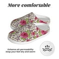 thumbnail image 6 of Fotbe Rose Mix Leopard 4 Pattern Women's Fuzzy Curly Fur Memory Foam Loafer Slippers Indoor Outdoor Slippers Winter Home Shoes-35/36, 6 of 7