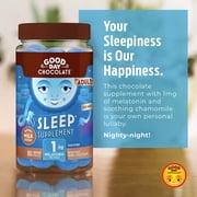 Good Day Chocolate Sleep Supplement with Melatonin, 80 ct
