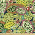thumbnail image 2 of Ambesonne Fruits Fabric by the Yard Upholstery, Tropical Hawaiian Island, 2 Yards, Multicolor, 2 of 5