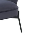 thumbnail image 3 of CorLiving Eliana Modern Wide Velvet Upholstered Indoor Wingback Accent Chair, 3 of 9