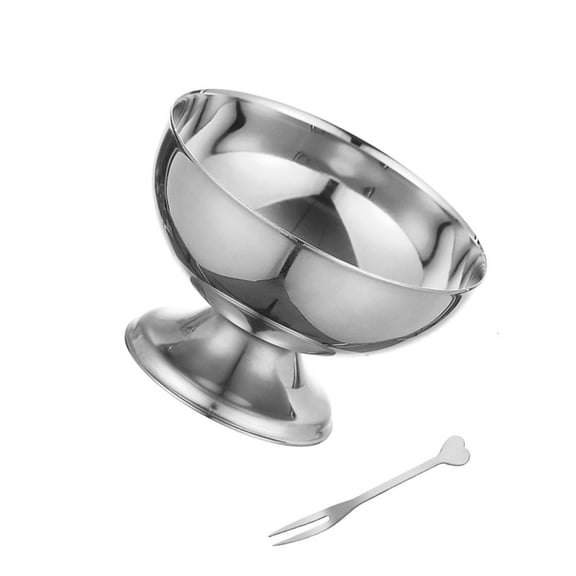Giaone Easy to Nonrust Steel Bowl for Ice Creams and Salad Serving Dish Multipurpose Kitchen Tool Portable Portable