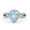 Aquamarine, variant on Vintage Style Pear Halo Women Engagement Ring Simulated CZ 925 Sterling Silver