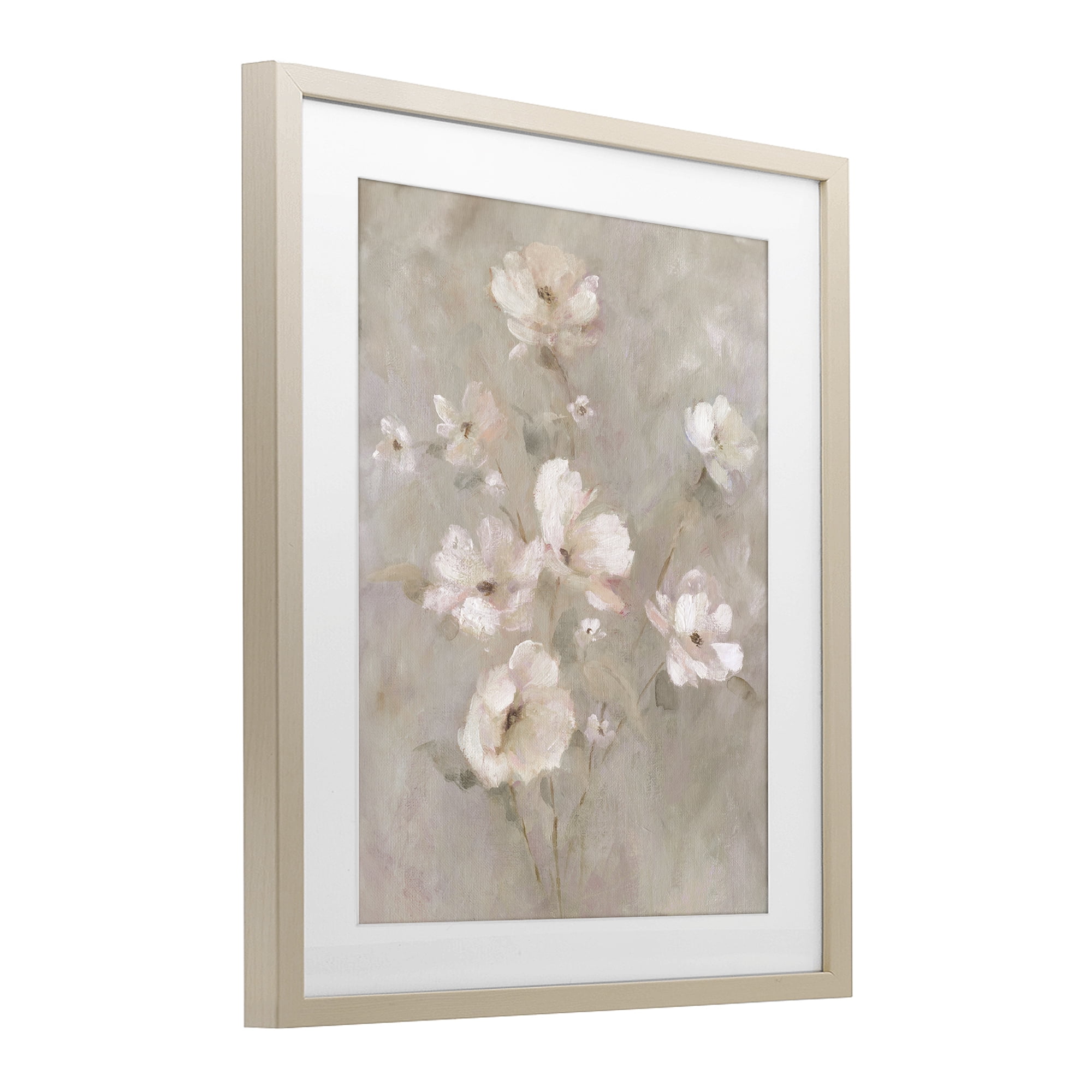 Stupell Industries Delicate Blush Floral Arrangement Birch Framed Print Under Glass, design by Carol Robinson