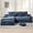 Blue, variant on GNIXUU 98.8” Modular Sectional Sofa, Cloud Boneless Couch with Deep Seat Chaise, Comfy Corduroy L-Shape Convertible Modern Sponge Compression Sofas for Living Room,Bedroom,Office,Blue