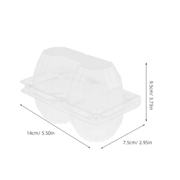 HEMOTON 6pcs Egg Carton Goose Egg Packaging Container for Storage