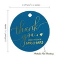 thumbnail image 6 of Inkdotpot 100 Pack Thank You From The New Wedding Favor Paper Tags Craft Real Gold Foil Hang Tags, 6 of 6