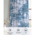 thumbnail image 6 of Modern Blue Sheer Curtains 39 Inch Length 2 Panels Set for Living Room/Bedroom, Vintage Abstract Art Contemporary Kitchen Curtains Grommet Semi-Sheer Curtains Drapes Window Treatments 27.5"x39"x2, 6 of 7