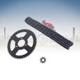 thumbnail image 1 of Front and Rear Sprocket and Chain Kit, Steel Excellent Drivetrain Response 120 Drive Links Sprocket Chain Set  for Motorcycles, 1 of 7