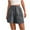 Gray, variant on ABATAB Womens Summer Shorts Casual Button Shorts Drawstring Comfy Elastic Waist Shorts Summer Pull on Shorts with Pockets