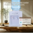 thumbnail image 3 of Top Loading Water Cooler Dispenser, Hot Cold 5 Gallon Desktop Water Machine for Home Office, White, 3 of 8