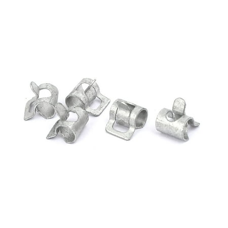 4mm Inner Dia Dacromet Coating Spring Clip Water Pipe Fuel Line Hose Clamps 5pcs