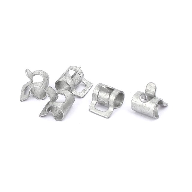 Unique Bargains 4mm Inner Dia Spring Clip Water Pipe Fuel Line Hose Clamps 5pcs