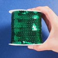 thumbnail image 7 of 100 Yards Flat Sequin Strip 6mm Wide Spangle Flat Sequins Trim Paillette Spool String Metallic Shiny, 7 of 7