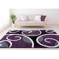 thumbnail image 2 of United Weavers Bristol Area Rug 2050 10382 Riley Plum Loops Curves 7' 10 x 7' 10" Rectangle, 2 of 3