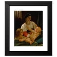 thumbnail image 2 of William Bouguereau 12x14 Black Modern Framed Museum Art Print Titled - The Alarm, 2 of 5