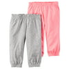 Carters Baby Clothing Outfit Girls 2-Pack Pants Heather Pink