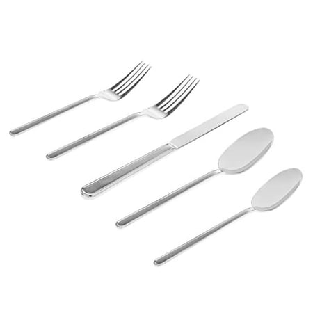 Godinger 84199 Rail 18-10 Stainless Steel Flatware Set Mirror - 20 Piece