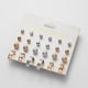 thumbnail image 3 of De Pendientes Cristal Doce Pendientes Mujeres Perla Señoras Pares Pendientes Set Pendientes, 3 of 8