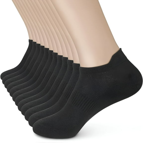 TELOLY Women's Ankle Running Socks - Low Cut Athletic Sports Soft Thin No Show Socks With Tab 6 Pairs