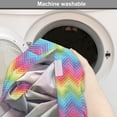 thumbnail image 6 of Rainbow Dog Crate Cover, Colorful Zig Zag Chevron Pattern Geometric Modern Sharp Design Illustration, Easy to Use Pet Kennel Cover for Medium Large Dogs, 35" x 23" x 27", Multicolor, by Ambesonne, 6 of 6