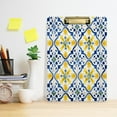 thumbnail image 4 of Acrylic Clipboards Bohomia Blue and Yellow A4 Standard Size Clipboard 12.5" X 9" Clip Board for Office School Teacher Women Men, 4 of 7