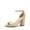 GOLD, variant on Heels for Women Chunky Block Heel Open Toe Ankle Strap 3.5 Inch Heeled Sandals for Party Date Wedding