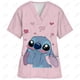 thumbnail image 3 of Uniforme de enfermera para personal de hospital, para mujer, con estampado de Mickey Mouse de punto, informal, de manga corta, cuello en V, paramédico, suministros de uniforme médico, 3 of 5