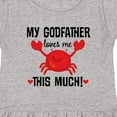 thumbnail image 4 of Inktastic Godson My Godfather Loves Me Girls Toddler Dress, 4 of 5