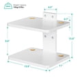 thumbnail image 2 of Estante flotante para TV WALI CS202NW, blanco, con capacidad para hasta 10 kg, 2 of 9