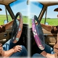 thumbnail image 2 of 15" Retro Western Cowboy Car Universal Steering Wheel Cover, Anti-Slip Design Easy to Install, 2 of 6