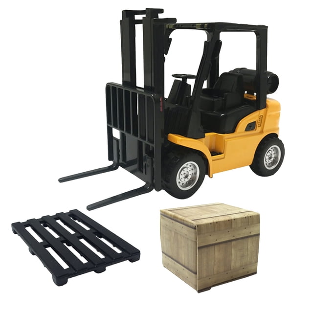 Juguete de vehículo de ingeniería de aleaciones para niños, Mini carretilla elevadora de construcción de fundición a presión