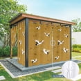 thumbnail image 6 of Outdoor Curtains for Patio Waterproof, Japanese Style Outdoor Privacy Panels Grommet, Vintage Art Cranes Ocean Wave Yellow Blackout Outside Curtains for Porch/Cabana/Pergola/Gazebo 54"x84", 2 Panels, 6 of 8