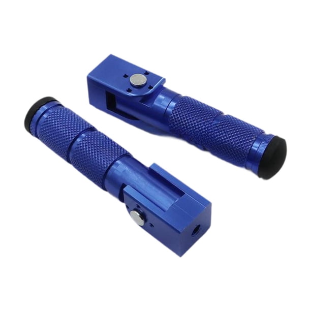 2 piezas de estriberas para motocicleta accesorios fáciles de instalar reposapiés para motocicleta Azul Zulema