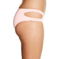 thumbnail image 2 of Bikini Lab Junior's Cutout Hipster Bikini Swimsuit Bottom, Coral, Medium, 2 of 3