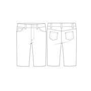 Real School Uniforms Big Kid 5-Pocket Stretch City Shorts 62012AZ, 12, Navy