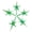 Green, variant on National Artcraft Aurora MEDIUM Modern Iridescent Star for Ceramic Christmas Trees - Iridescent Finish | Ceramic Tree Topper - (Pkg/5) (Green)